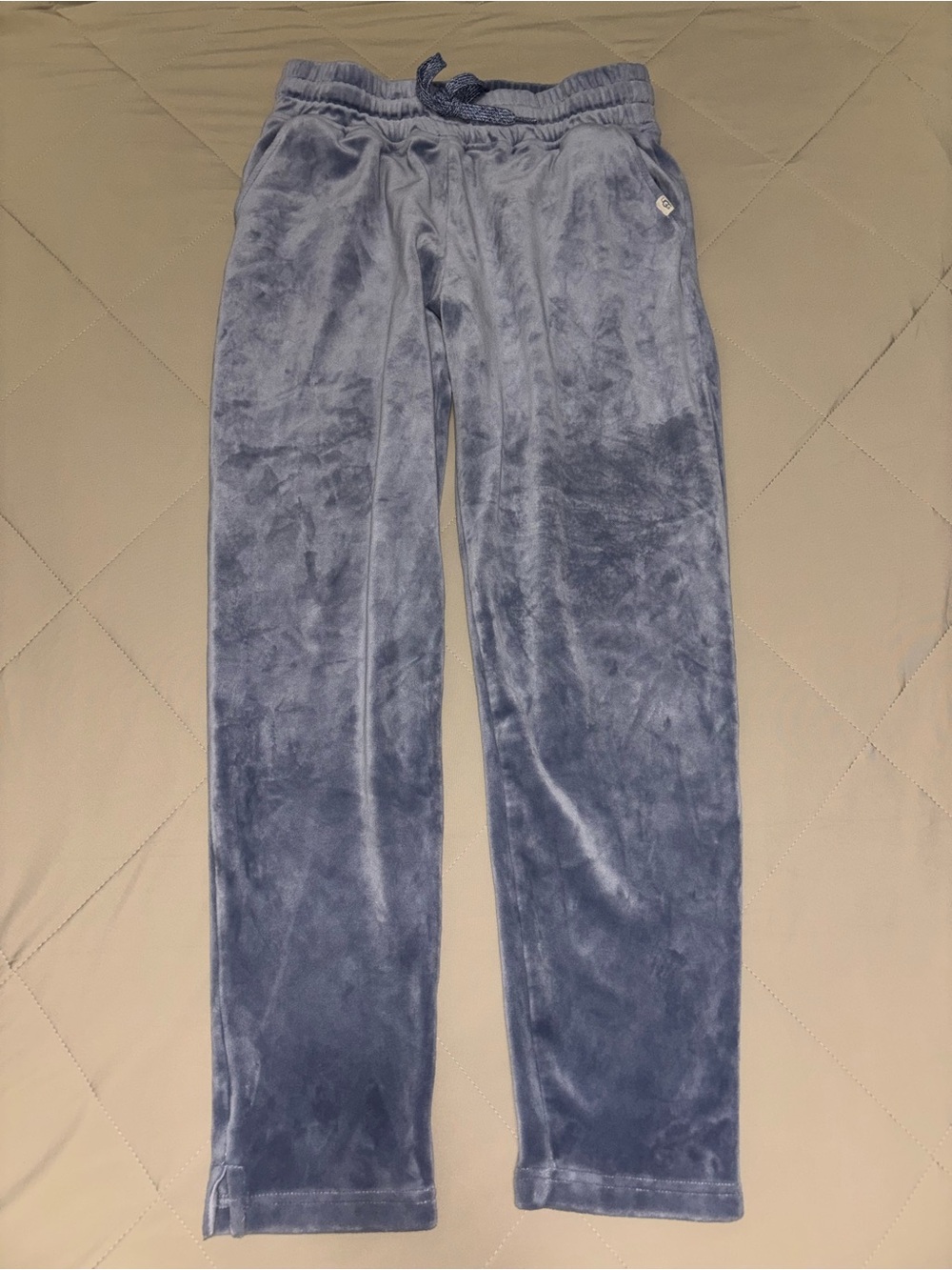 UGG Women's Plush Straight Leg Joggers in Dusty Blue